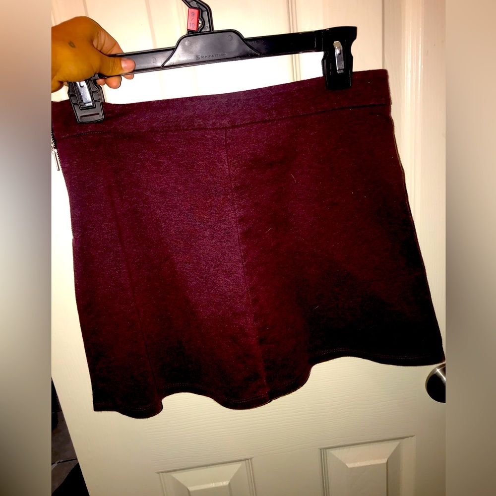 Maroon skirt